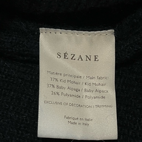 XS Sezane blue Tamara Pull/sweater NWOT. Kid mohair, Alpaca - Picture 10 of 10